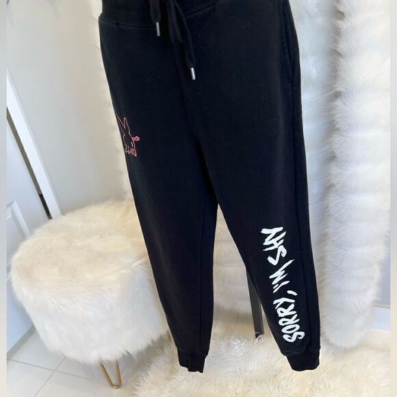 Sorry, Im Shy Black Jogger Pants (XS) - Picture 7 of 8